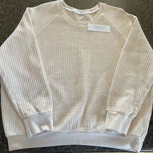 Perfectwhitetee- Thom French Fleece Shrunken Crewneck- Size Large